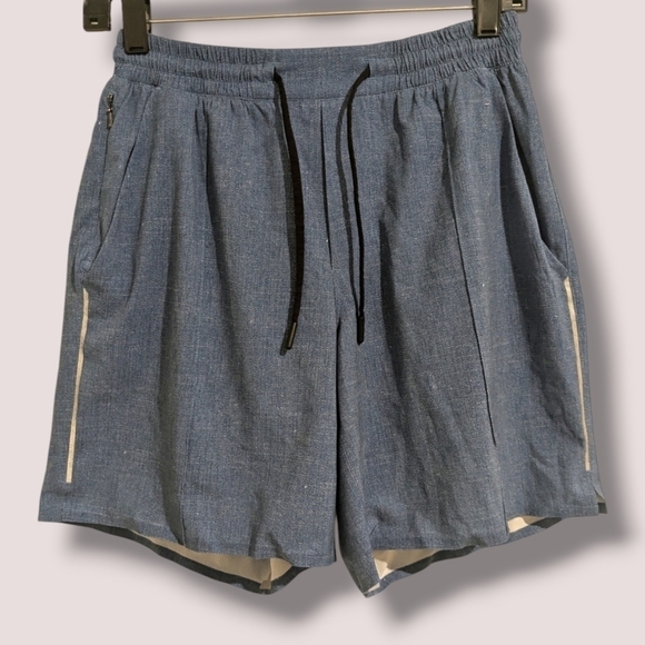 Lululemon Men's Blue R.A.D. Run All Day Shorts Athleisure Active Breathable - Picture 1 of 13